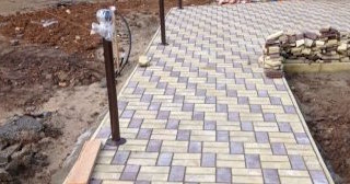 Укладка тротуарной плитки под ключ в Липецке в октябре