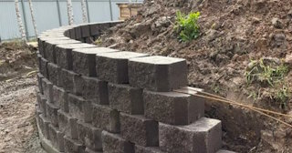 Установка подпорной стенки в Липецке в октябре