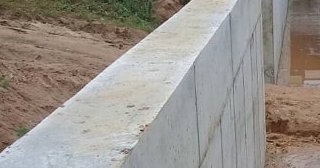 Строительство подпорной стенки из бетона в Липецке в октябре