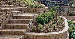 Установка подпорных стенок из блоков в Липецке от 3638 руб. - ТротуарнаяПлитка